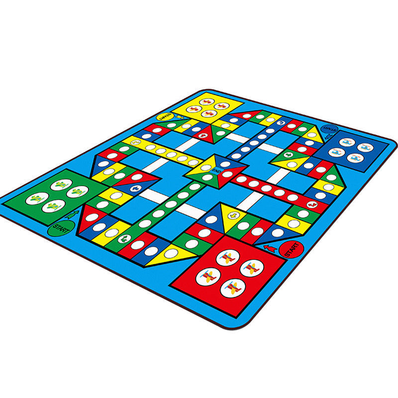 Avtoit | Kids Play Rug Multicolored Polypropylene Area Rug Pet Friendly Non-Slip Washable Rug for Kids Room