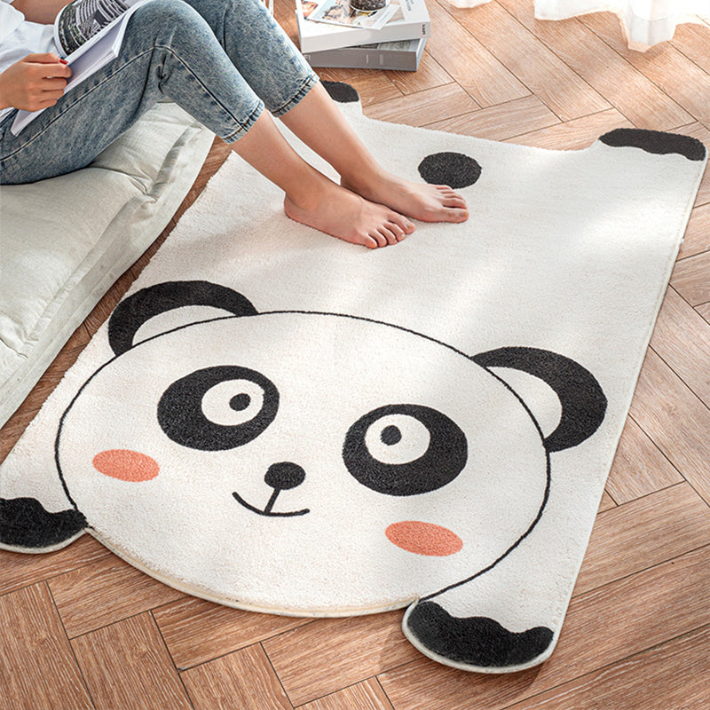 Avtoit | Irregular Shaped Animal Rug Multicolor Cartoon Rug Synthetic Non-Slip Back Machine Washable Pet Friendly Rug for Children's Room