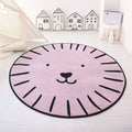 Avtoit | Multi-Color Tiered Rug Cotton Children Style Carpet Easy Care Non-Slip Back Carpet for Playroom