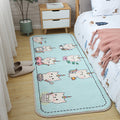 Avtoit | Children's Room Rug Multicolored Animal Sketches Rug Cotton Machine Washable Rug