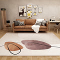Avtoit | Abstract Rug Polyester Minimalist Rug Washable Rug for Large Room