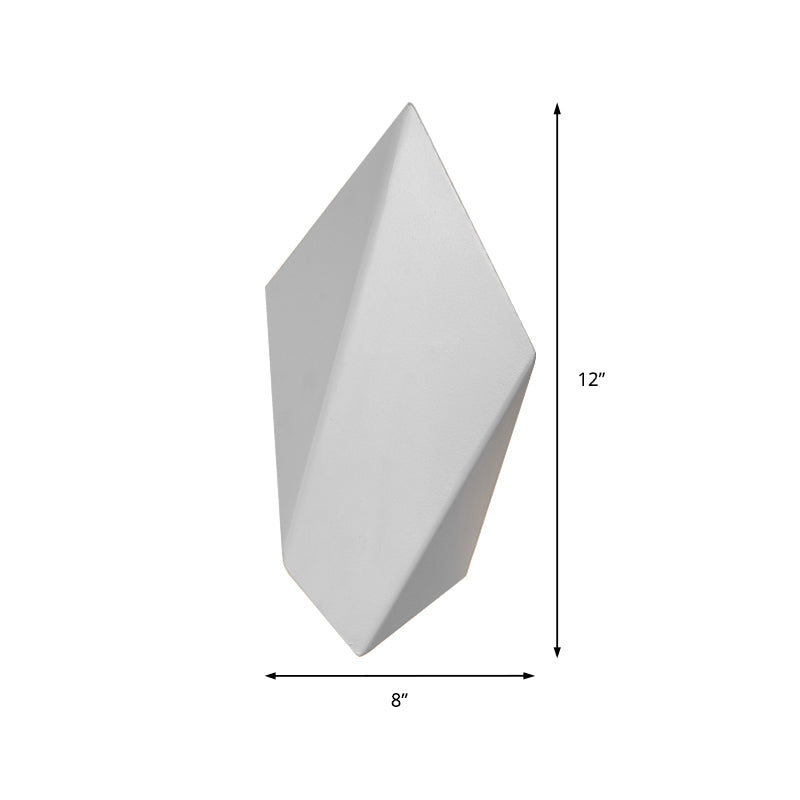 Avtoit | Metallic geometric wall-mounted light postmodern 1 light black/gray/white wall lamp fixture
