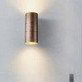 Avtoit | Tubular LED Up and Down Wall Lamp Modern Metal 1 Light Black/Grey/Gold Wall Lamp for Bathroom