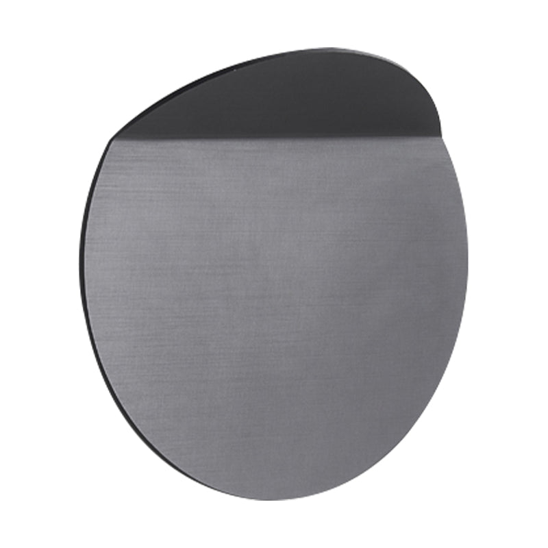 Avtoit | Contemporary round metal wall light black/gray/white LED wall-mounted light for hallway