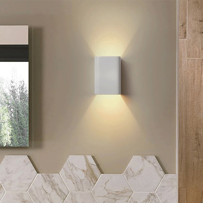 Avtoit | Cubist Metal Up and Down Wall Lamp Contemporary Bronze/Gold/White LED Wall Light for Living Room