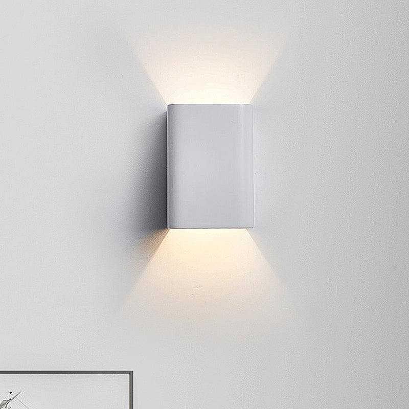 Avtoit | Cubist Metal Up and Down Wall Lamp Contemporary Bronze/Gold/White LED Wall Light for Living Room