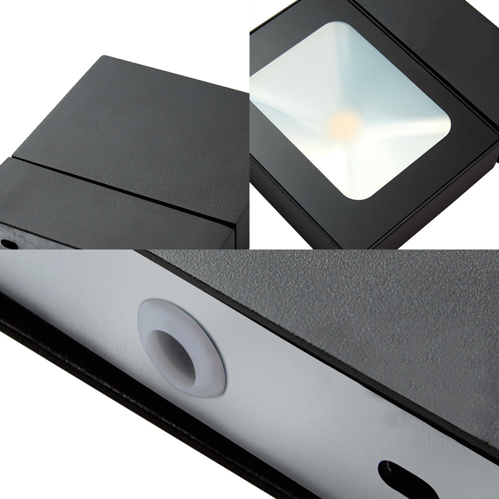 Avtoit | Rectangular Wall Light Modern Metal Black/White/Grey LED Wall Mount Light with Rotatable Design