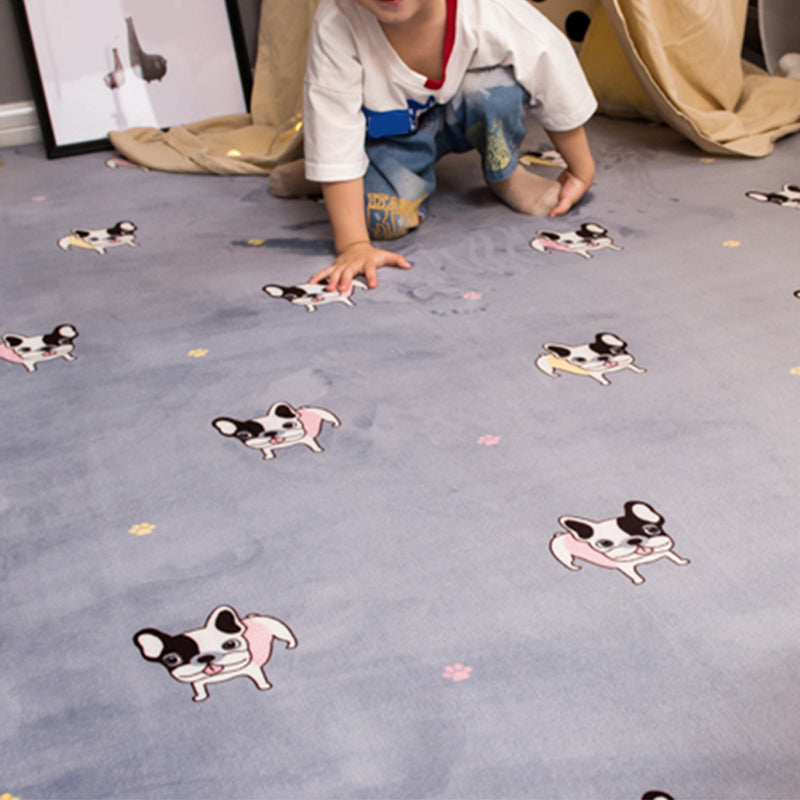 Avtoit | Beautiful Animal Digital Print Rug Multicolored Cartoon Rug Synthetic Non-Slip Back Machine Washable Stain-Resistant Rug for Playroom