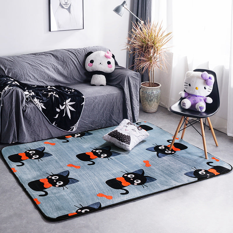 Avtoit | Classic Fairy Tale Pattern Rug Multicolored Modern Rug Polypropylene Non-Slip Backing Washable Pet-Friendly Area Rug for the Living Room