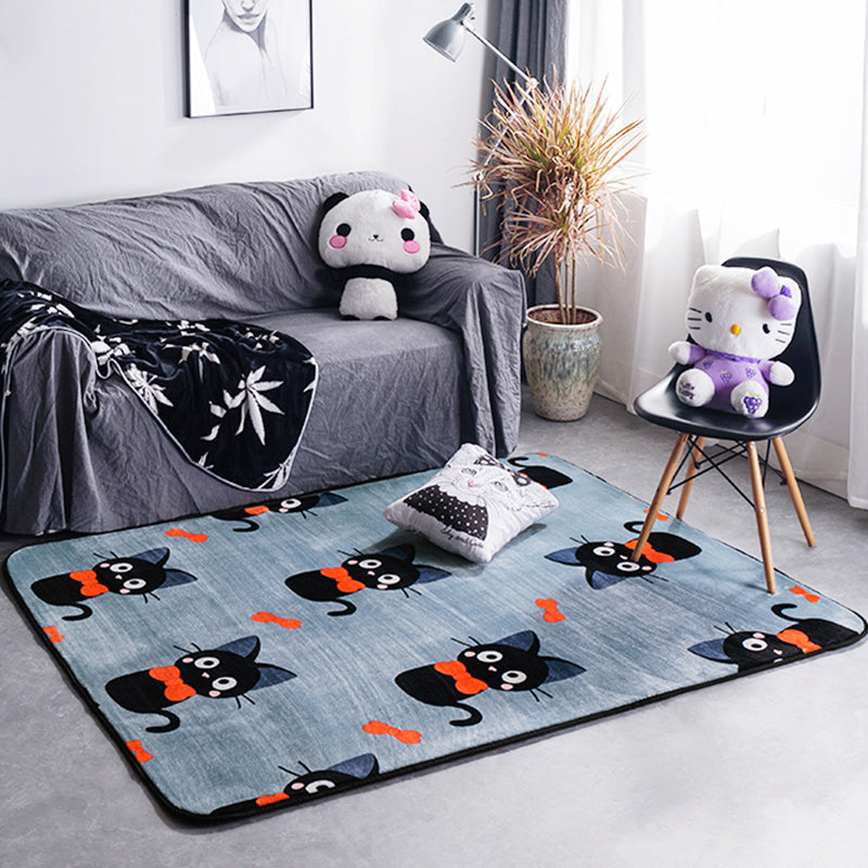Avtoit | Classic Fairy Tale Pattern Rug Multicolored Modern Rug Polypropylene Non-Slip Backing Washable Pet-Friendly Area Rug for the Living Room