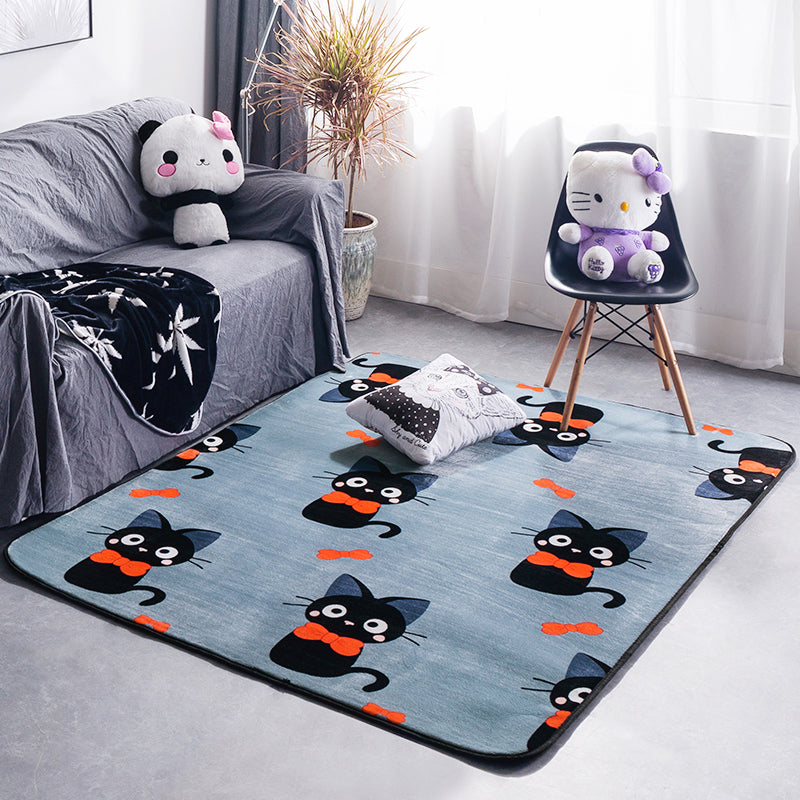 Avtoit | Classic Fairy Tale Pattern Rug Multicolored Modern Rug Polypropylene Non-Slip Backing Washable Pet-Friendly Area Rug for the Living Room