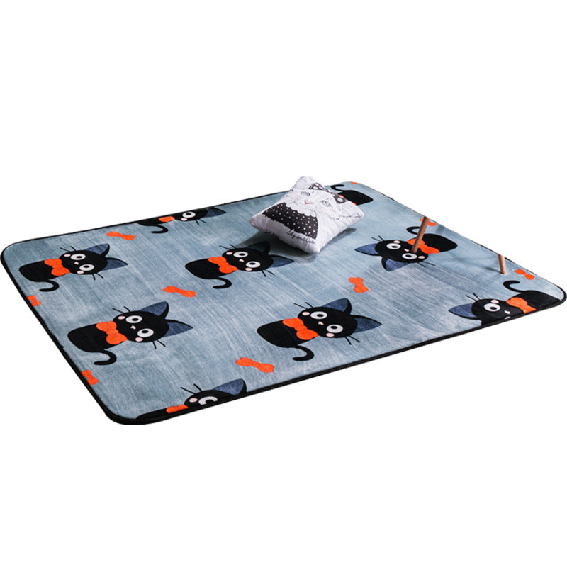Avtoit | Classic Fairy Tale Pattern Rug Multicolored Modern Rug Polypropylene Non-Slip Backing Washable Pet-Friendly Area Rug for the Living Room