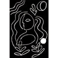 Avtoit | Simple Line Art Rug Multicolor Nordic Style Rug Synthetic Pet Friendly Machine Washable Non-Slip Rug for Living Room