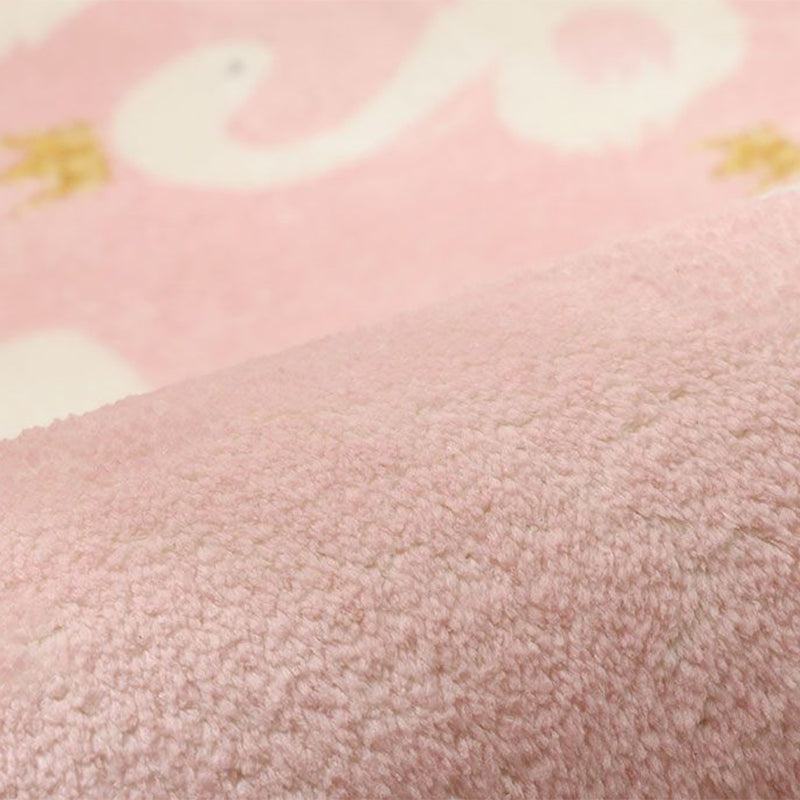 Avtoit | Stylish Multi-Colored Kids Rug Cotton Pattern Rug Machine Washable Pet Friendly Non-Slip Back Rug for Girls Bedroom