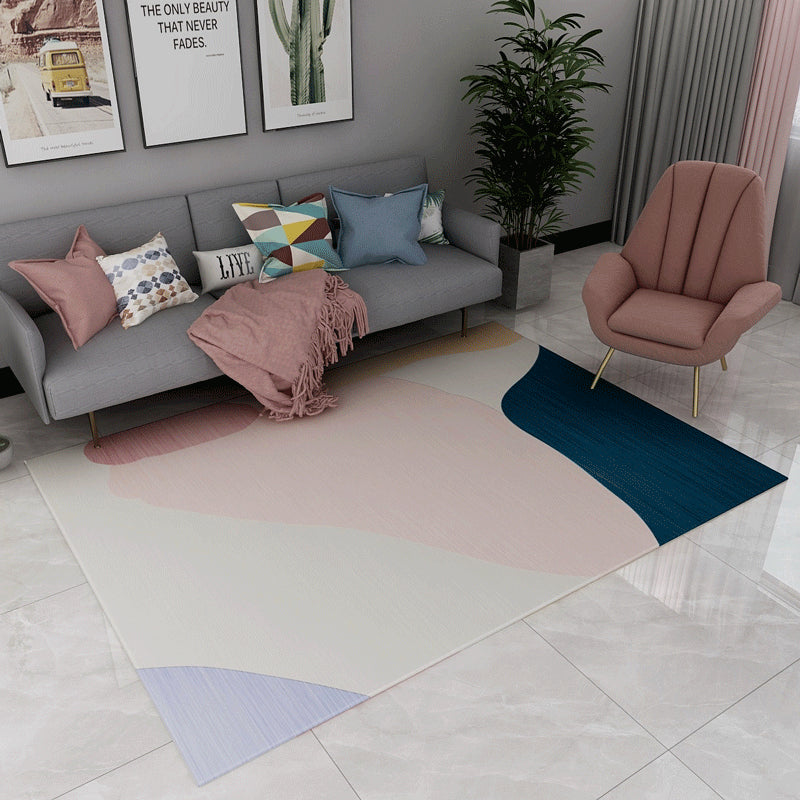 Avtoit | Contemporary Abstract Pattern Carpet Multicolor Polypropylene Carpet Non-Slip Pet Friendly Stain Resistant Carpet for Large Room
