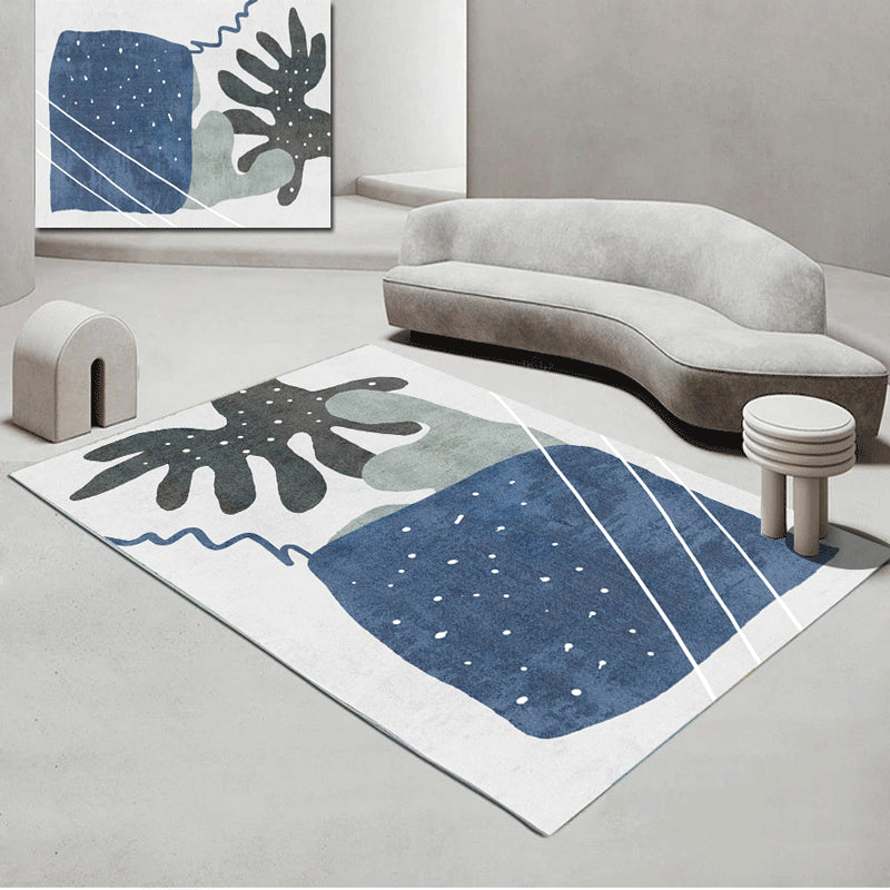 Avtoit | Contemporary Abstract Pattern Carpet Multicolor Polypropylene Carpet Non-Slip Pet Friendly Stain Resistant Carpet for Large Room