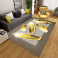 Avtoit | Minimalist 3D Geometric Rug Multi-Color Polypropylene Area Rug Pet-Friendly Non-Slip Machine Washable Rug for Large Room