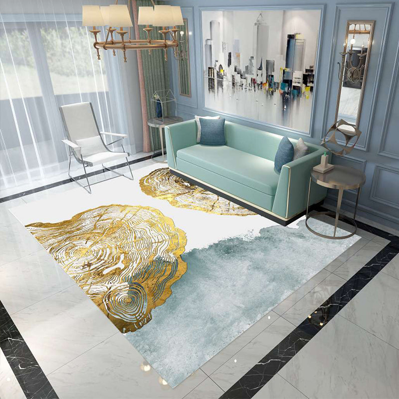 Avtoit | Nordic Abstract Botanical Carpet Multicolor Synthetic Carpet Non-slip Machine washable Pet friendly Area rug for Living room