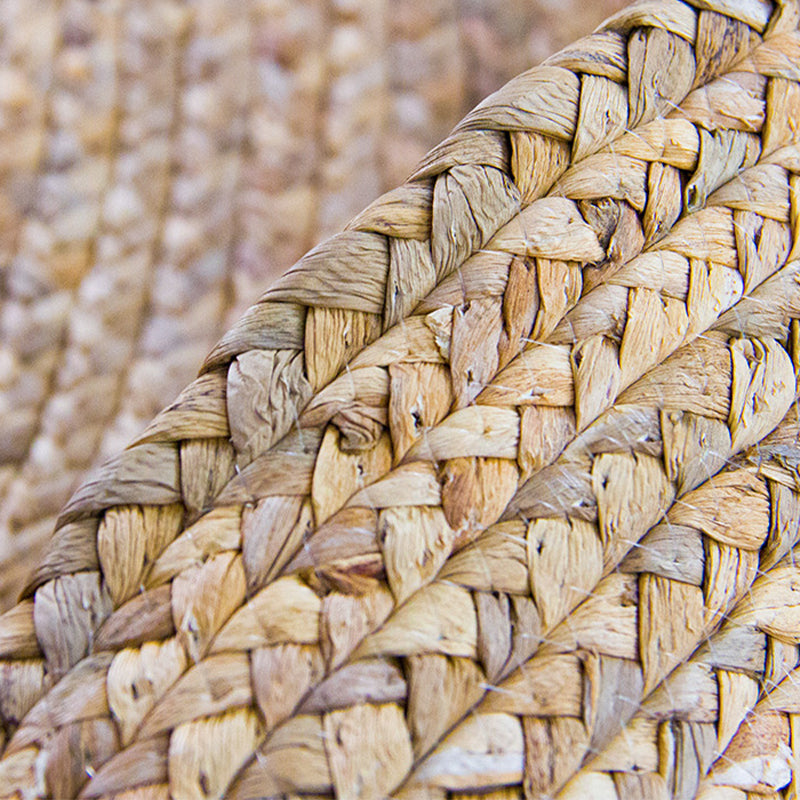 Avtoit | Multi-Color Living Room Rug Rustic Solid Color Carpet Natural Jute Pet Friendly Washable Non-Slip Mat Rug