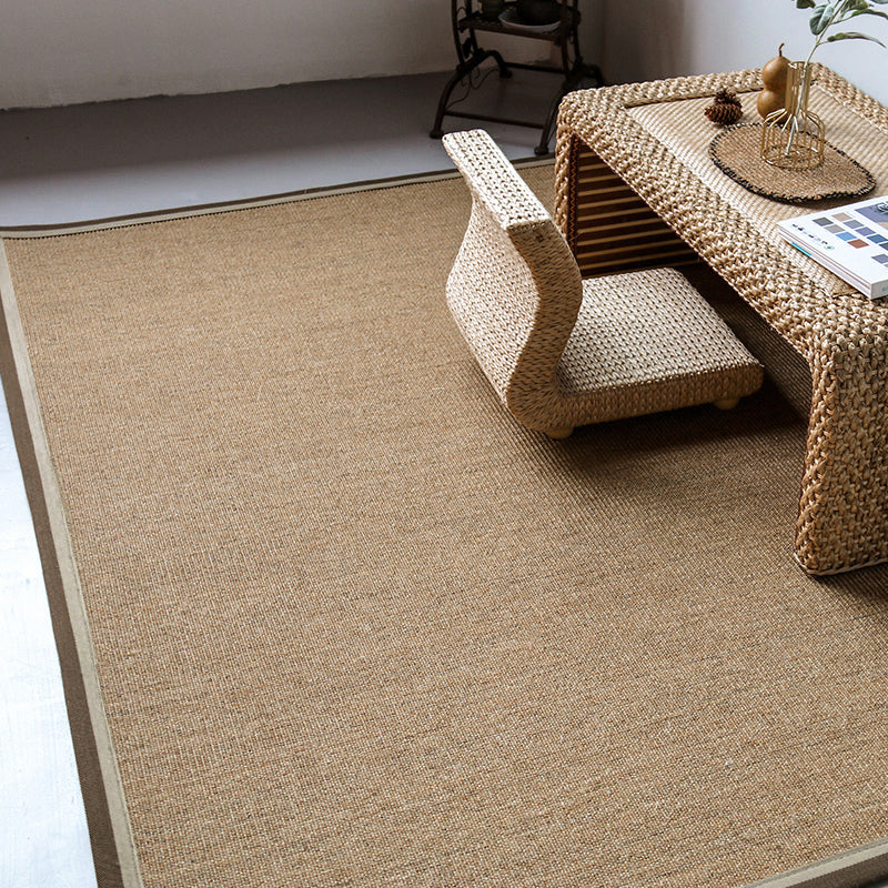 Avtoit | Multicolor Plain Mat Rug Sisal Woven Lodge Rug Non-Slip Backing Stain Resistant Machine Washable Area Carpet for Room