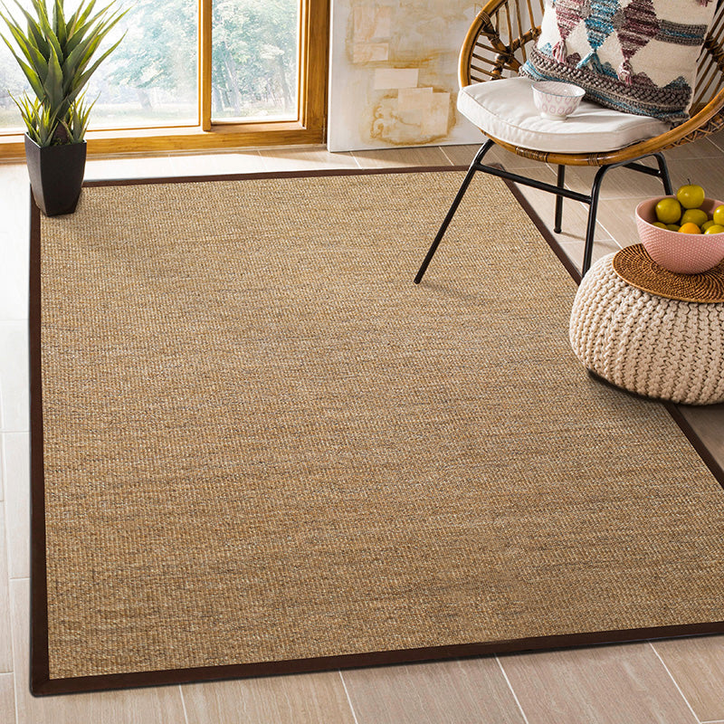 Avtoit | Multicolor Plain Mat Rug Sisal Woven Lodge Rug Non-Slip Backing Stain Resistant Machine Washable Area Carpet for Room