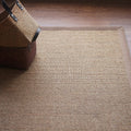 Avtoit | Brown Living Room Carpet Country Landscape Simple Carpet Sisal Non-slip Pet Friendly Washable Area Rug