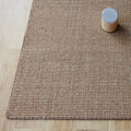 Avtoit | Lodge Home Rug Light Brown Solid Color Rug Sisal Woven Pet Friendly Machine Washable Non-Slip Rug