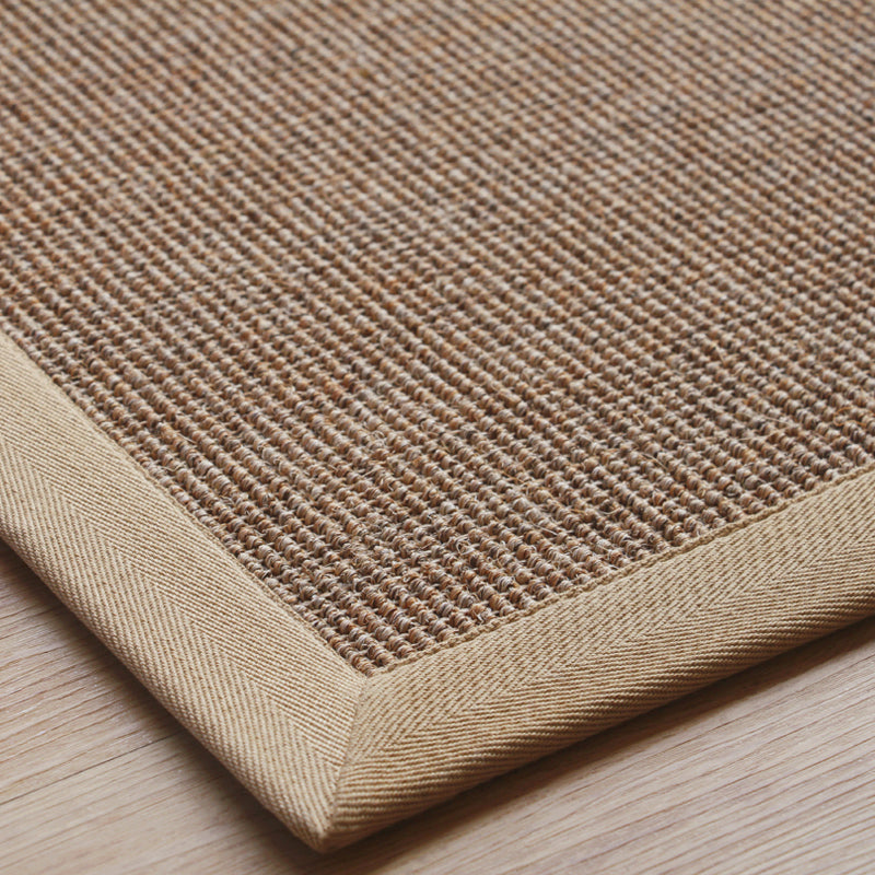 Avtoit | Beige Rustic Carpet Sisal Solid Color Carpet Washable Non-Slip Pet-Friendly Carpet for Bedroom