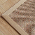 Avtoit | Beige Rustic Carpet Sisal Solid Color Carpet Washable Non-Slip Pet-Friendly Carpet for Bedroom