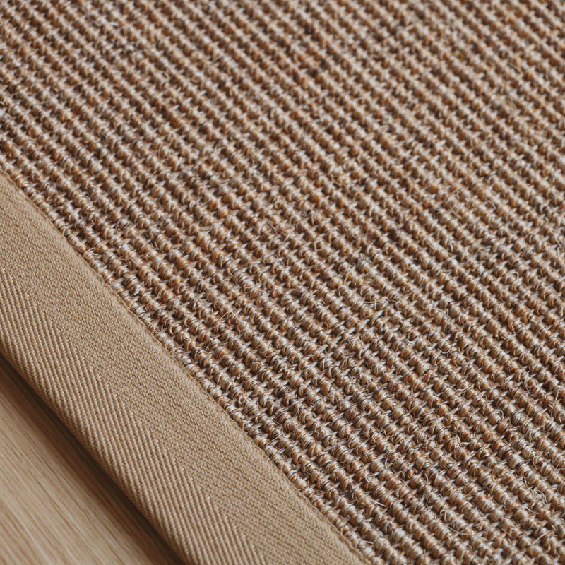 Avtoit | Beige Rustic Carpet Sisal Solid Color Carpet Washable Non-Slip Pet-Friendly Carpet for Bedroom