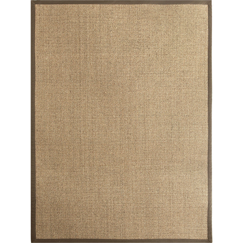 Avtoit | Premium Solid Area Rug Light Brown Wooden Style Carpet Sisal Non-Slip Pet-Friendly Machine Washable Rug for Home