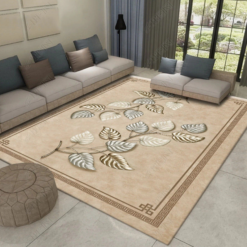 Avtoit | Multicolor Asia Indoor Rug Synthetic 3D Pattern Carpet Washable Stain Resistant Nonslip Underlay Rug for Large Room
