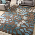 Avtoit | Living Room Carpet Multi Colors Botanical Carpet Polyester