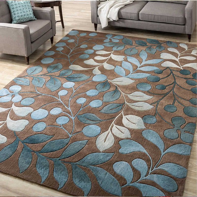 Avtoit | Living Room Carpet Multi Colors Botanical Carpet Polyester