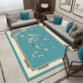 Avtoit | Beautiful Multi Color Chinese Carpet Synthetic Floral Print Area Rug Machine Washable Anti-Slip Back Pet Friendly Rug for the Living Room