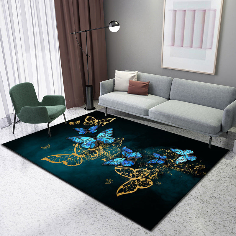 Avtoit | Enchanting 3D Natural Scene Rug Multicolor Asian Rug Synthetic Pet Friendly Stain Resistant Nonslip Back Rug for Living Room