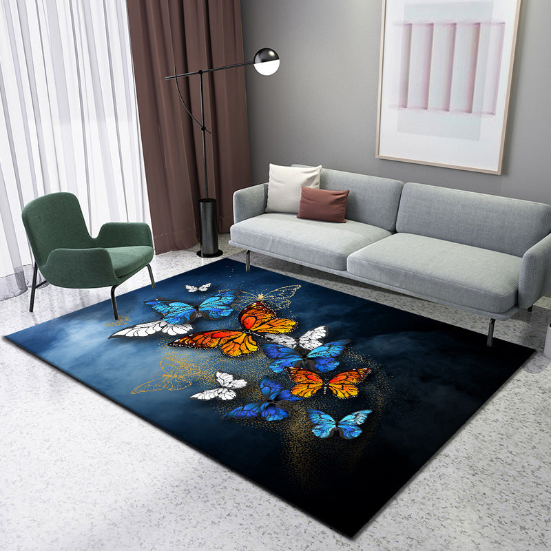 Avtoit | Enchanting 3D Natural Scene Rug Multicolor Asian Rug Synthetic Pet Friendly Stain Resistant Nonslip Back Rug for Living Room
