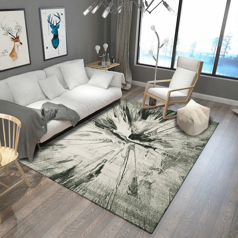 Avtoit | Steampunk Living Room Carpet Multicolored Rustic Surface Look Carpet Synthetic Stain Resistant Non-Slip Pet Friendly Indoor Carpet