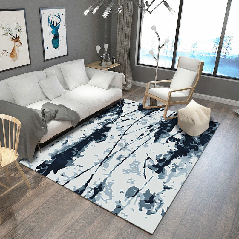 Avtoit | Steampunk Living Room Carpet Multicolored Rustic Surface Look Carpet Synthetic Stain Resistant Non-Slip Pet Friendly Indoor Carpet
