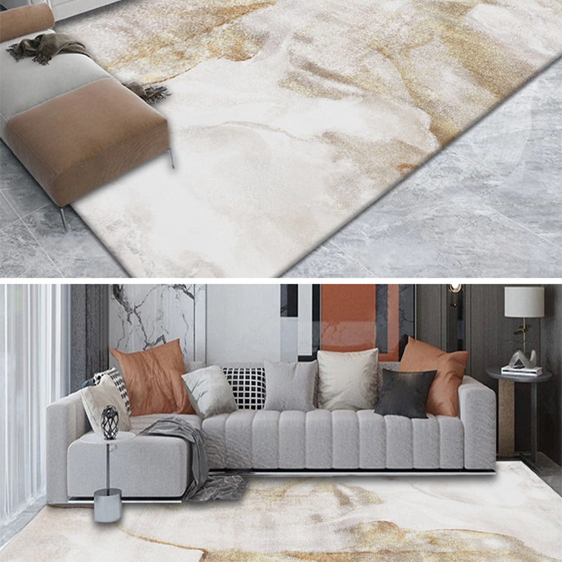 Avtoit | Postmodernism Abstract Area Rug Multi-Color Synthetic Rug Anti-Slip Washable Stain-Resistant Rug for Large Room