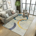 Avtoit | Retro Multicolor Abstract Carpet Polypropylene Industrial Area Carpet Stain Resistant Non-Slip Pet Friendly Carpet for Guest Room