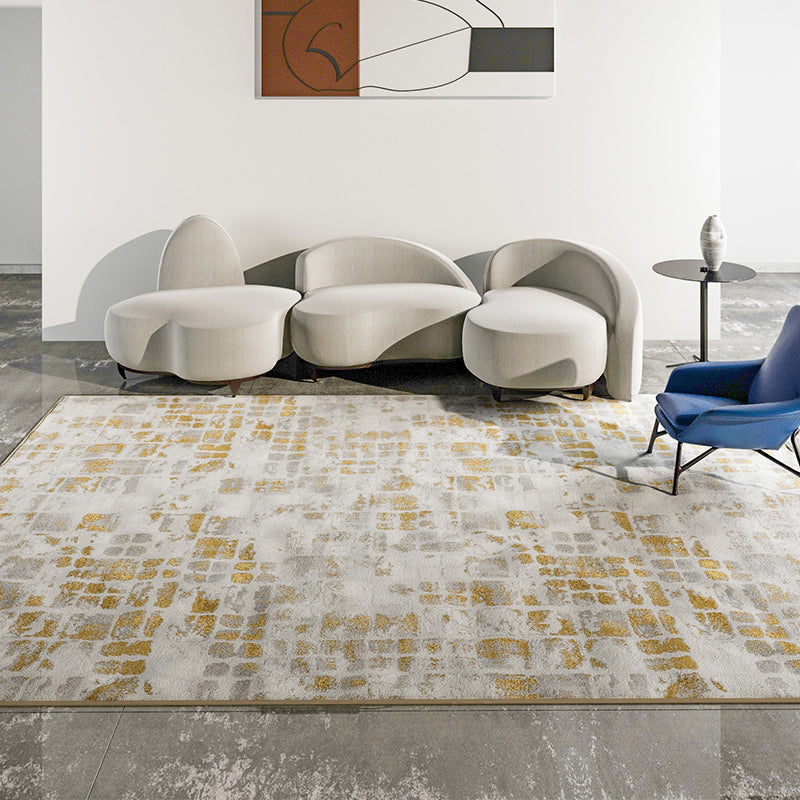 Avtoit | Cyberpunk Home Rug Multicolor Distressed Look Rug Polypropylene Non-Slip Stain Resistant Washable Area Rug