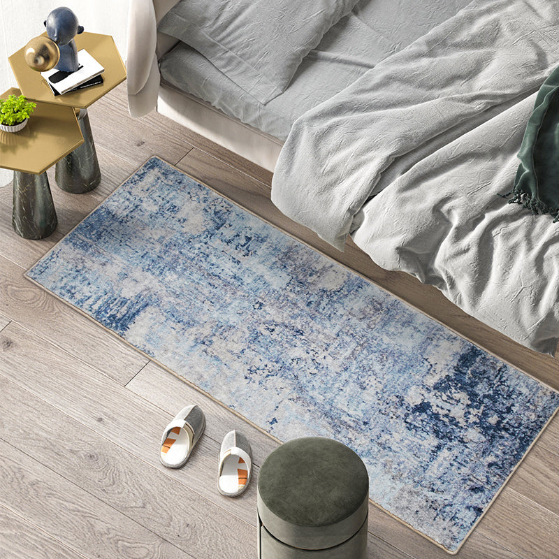 Avtoit | Cyberpunk Home Rug Multicolor Distressed Look Rug Polypropylene Non-Slip Stain Resistant Washable Area Rug