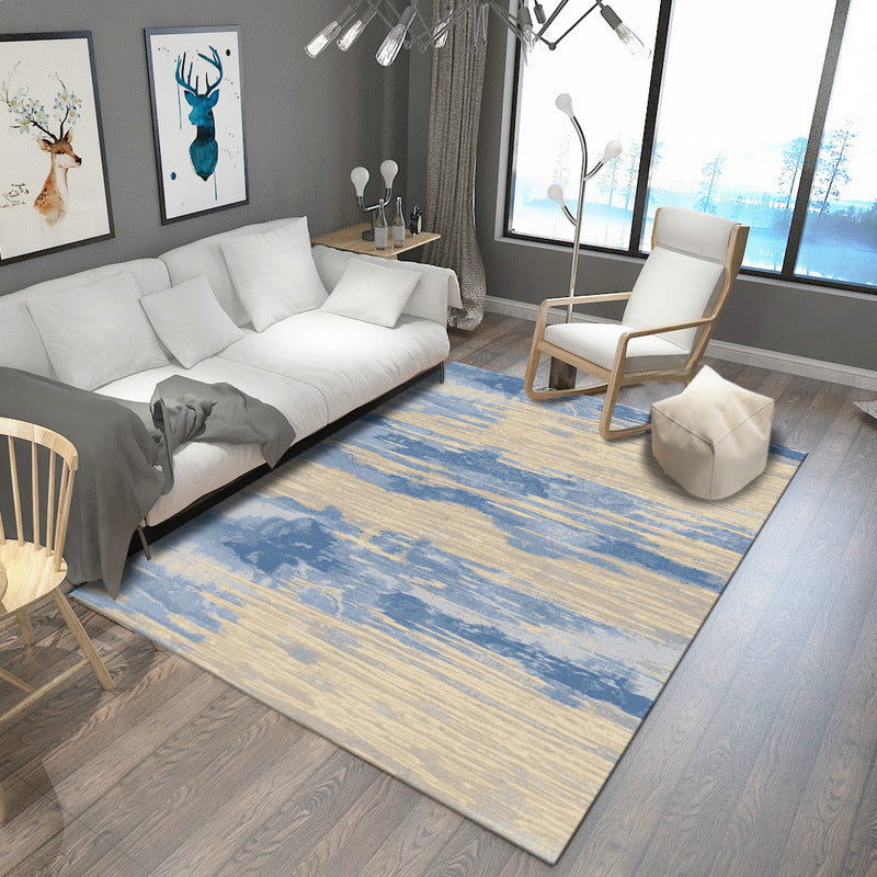 Avtoit | Steampunk Post-Expressionism Rug Multicolor Polypropylene Rug Non-slip Stain-resistant Pet-friendly Rug for Home