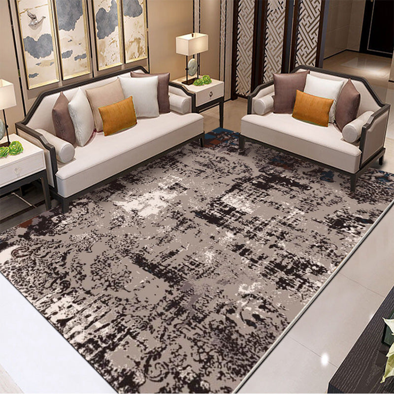 Avtoit | Classic Industrial Design Rug Multicolored Postmodernism Rug Stain Resistant Pet Friendly Non-Slip Rug for Room