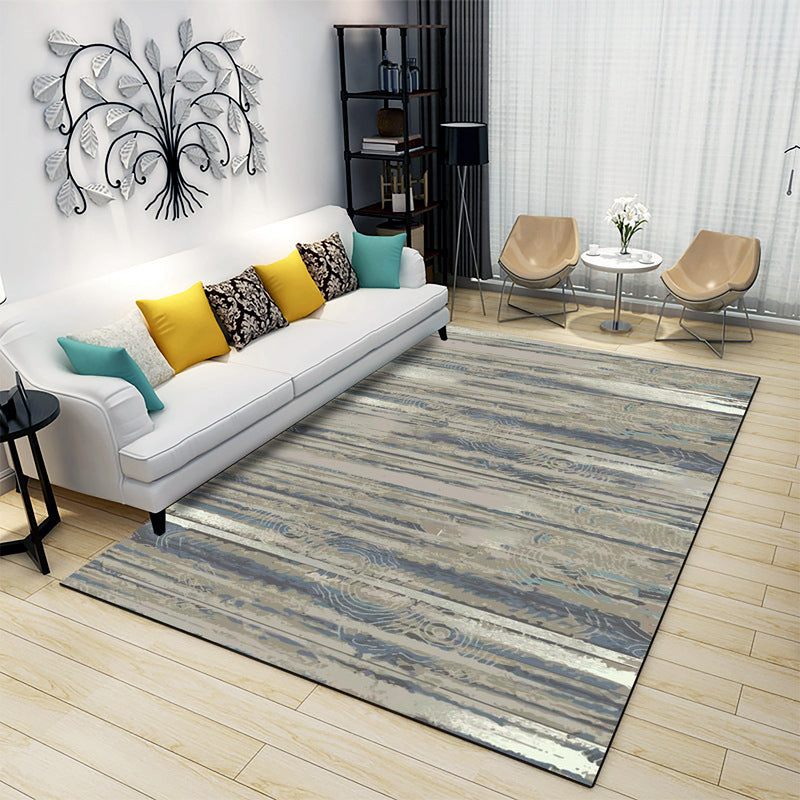 Avtoit | Classic Industrial Design Rug Multicolored Postmodernism Rug Stain Resistant Pet Friendly Non-Slip Rug for Room