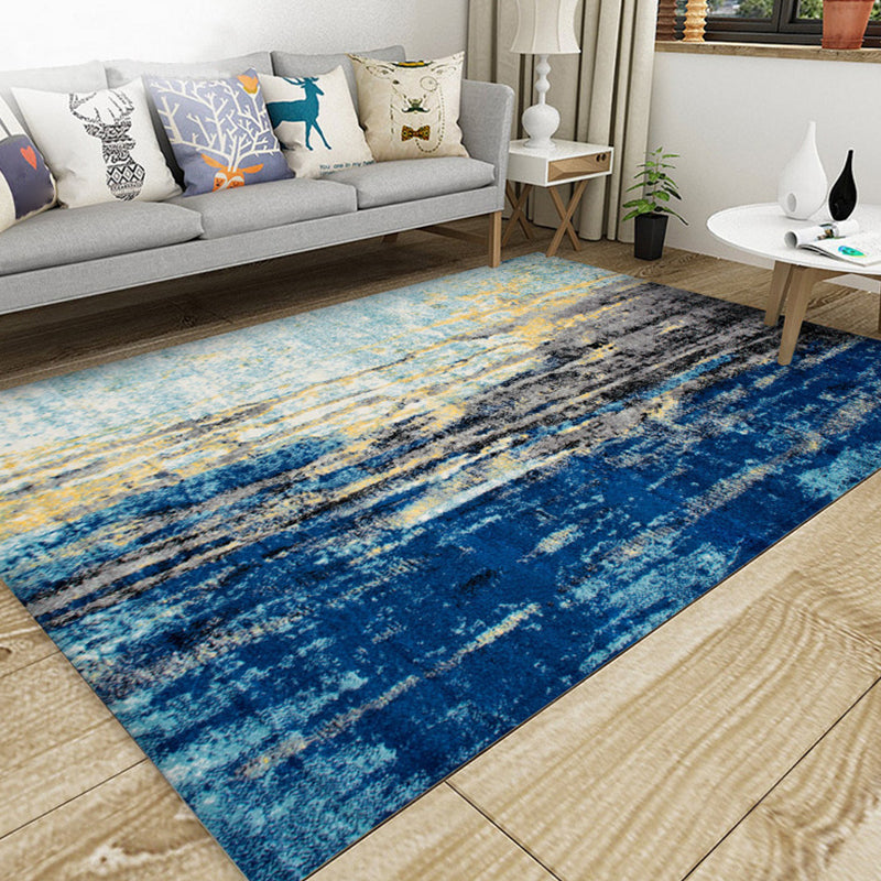 Avtoit | Industrial Style Living Rug Multicolored Expressionism Rug Synthetic Non-slip Pet-friendly Machine washable Rug