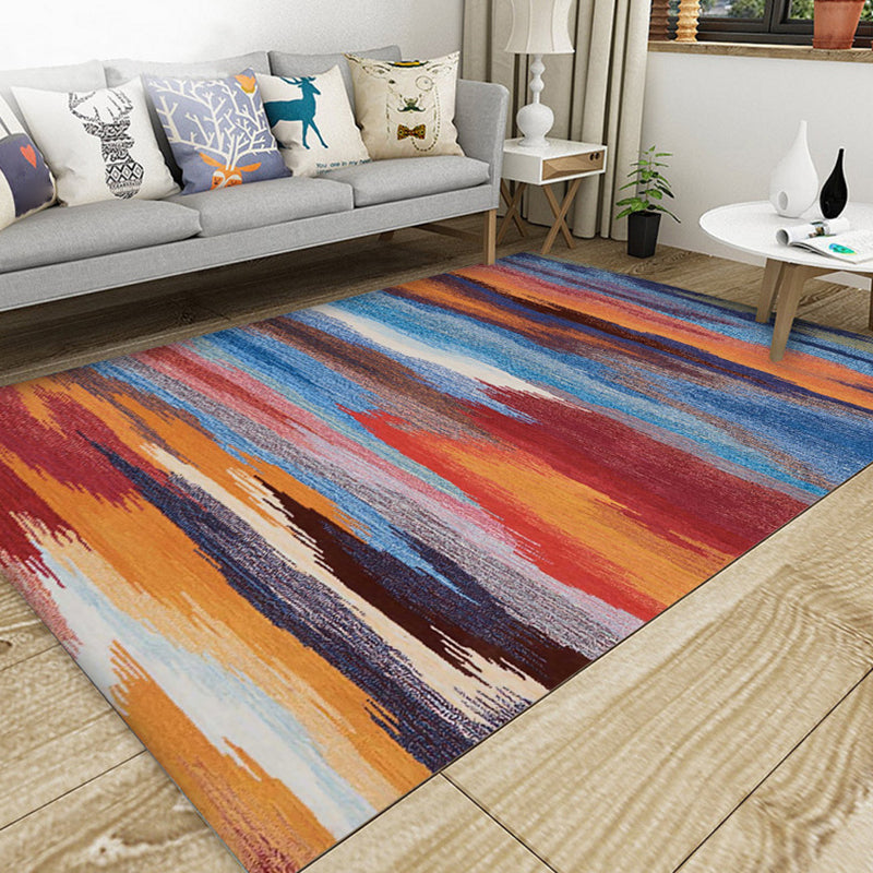 Avtoit | Industrial Style Living Rug Multicolored Expressionism Rug Synthetic Non-slip Pet-friendly Machine washable Rug