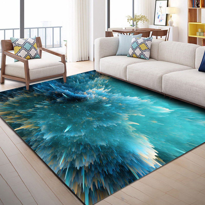 Avtoit | Industrial Style Living Rug Multicolored Expressionism Rug Synthetic Non-slip Pet-friendly Machine washable Rug