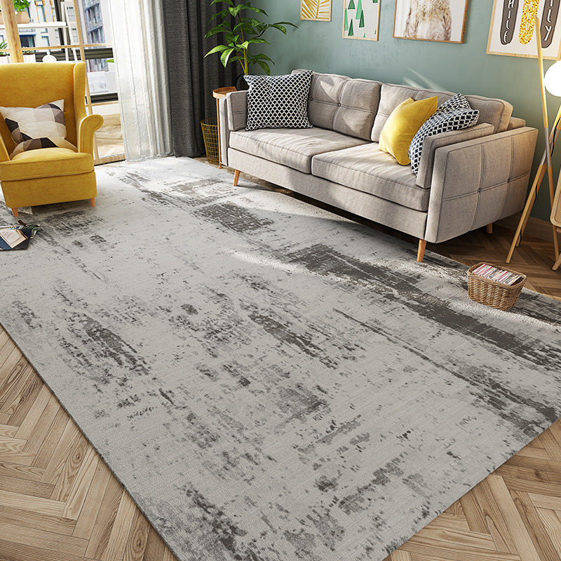 Avtoit | Cyberpunk Rusty Look Area Rug Multi Color Polypropylene Rug Stain Resistant Non-Slip Washable Area Carpet for Guest Room